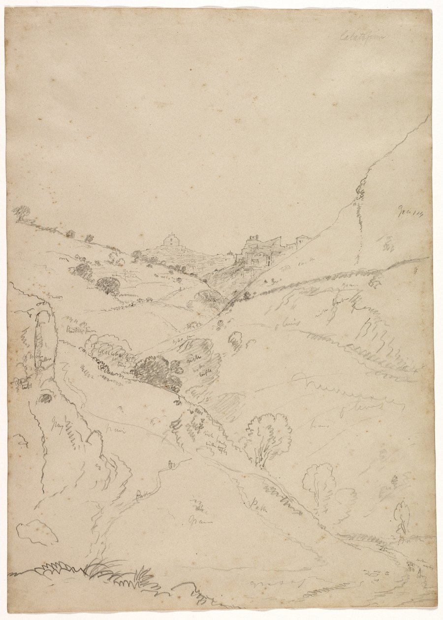 Calatafimi, Sizilien, 1842 von Thomas Cole