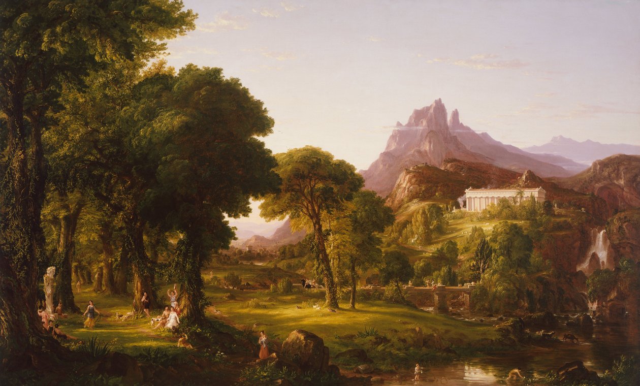 Traum von Arkadien von Thomas Cole