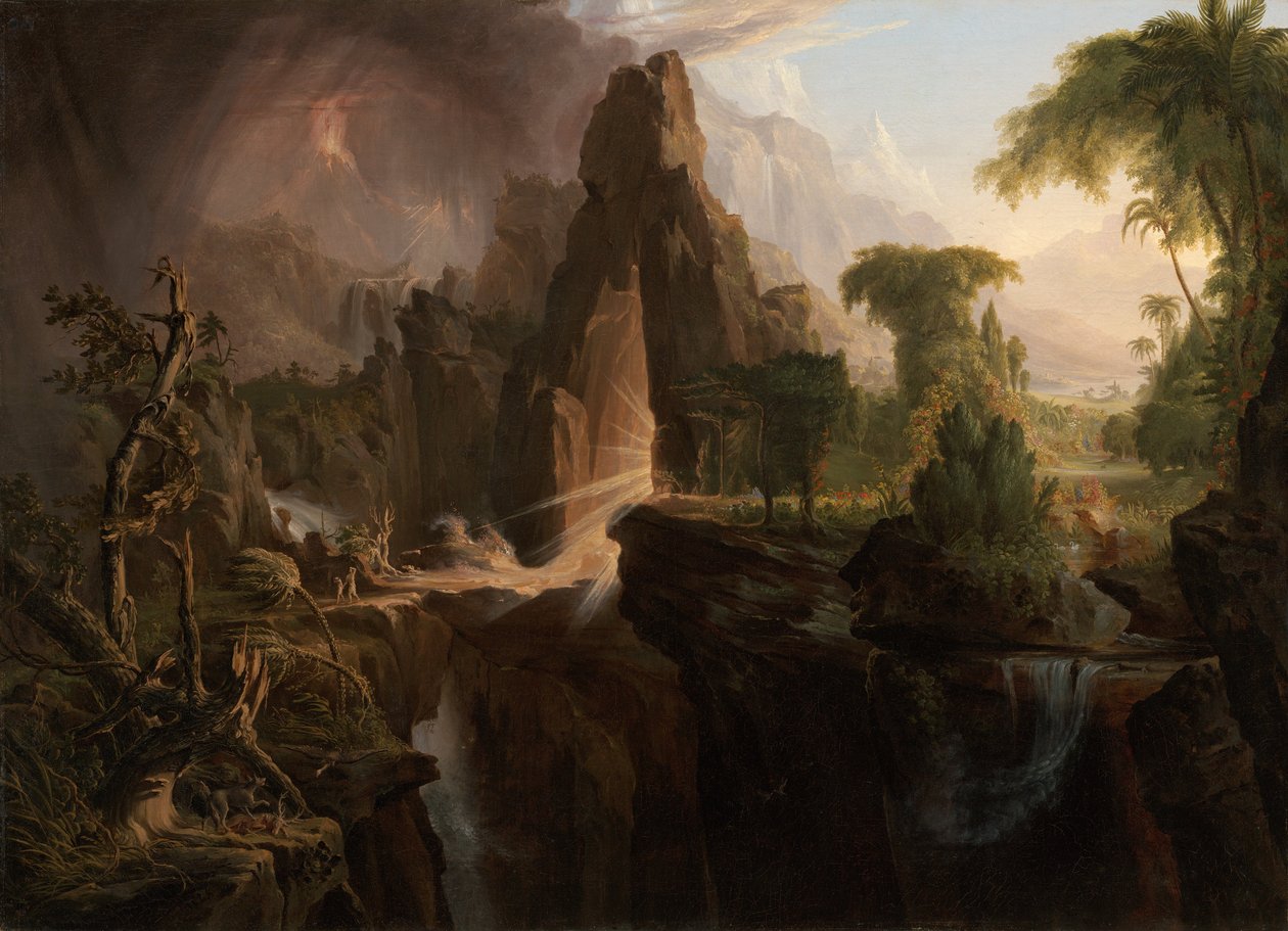 Vertreibung aus dem Garten Eden von Thomas Cole