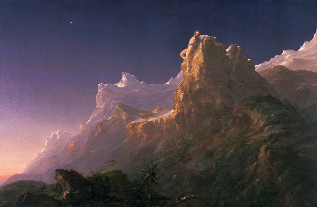 Gefesselter Prometheus von Thomas Cole