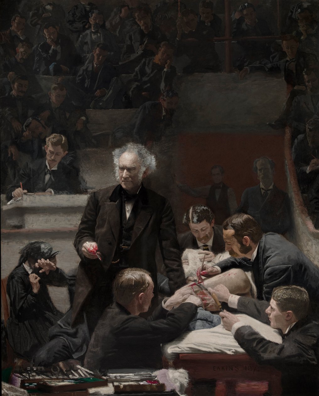 Porträt von Dr. Samuel D. Gross (Die Gross-Klinik) von Thomas Eakins