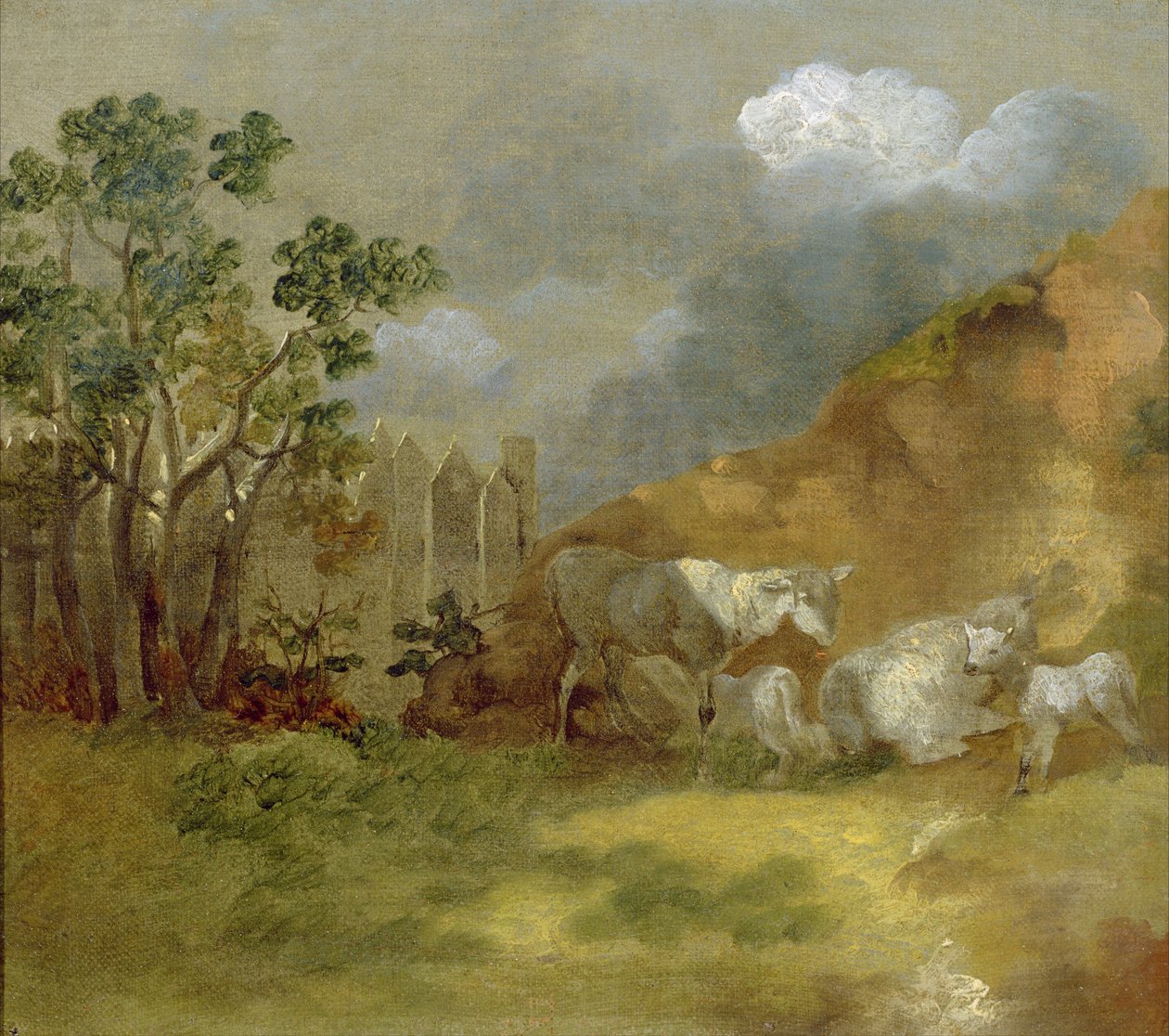Landschaft mit Schafen von Thomas Gainsborough