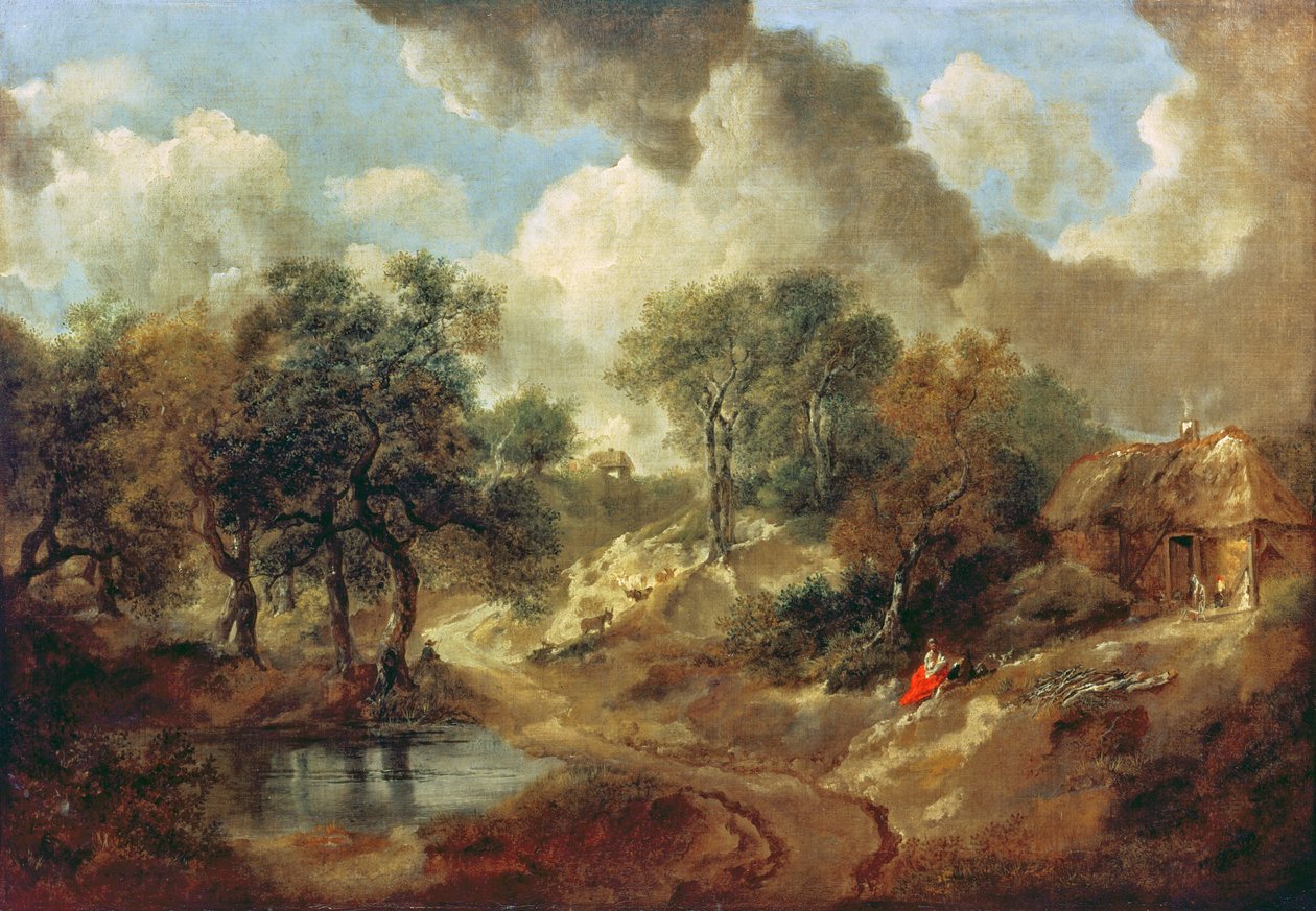 Landschaft in Suffolk, 1748 von Thomas Gainsborough