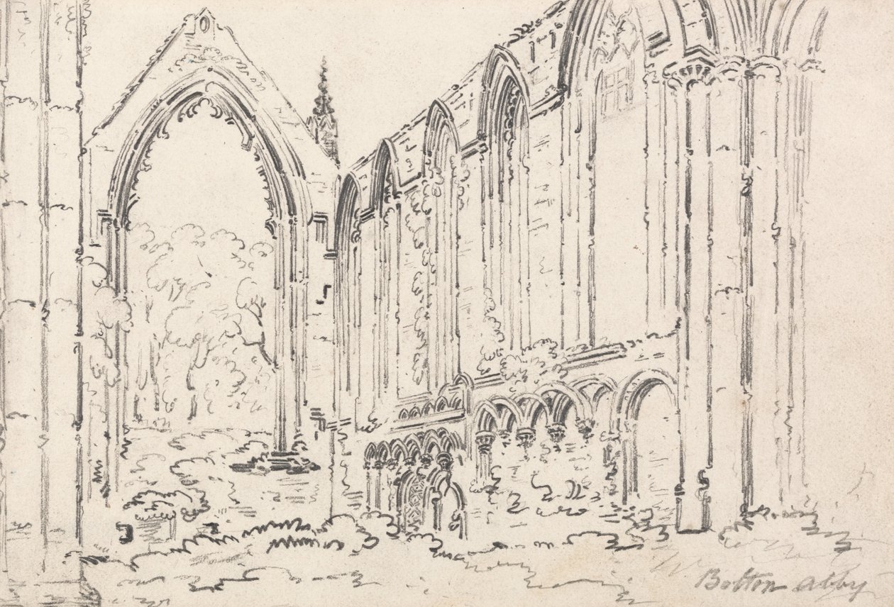 Bolton Abbey, Lancashire von Thomas Girtin