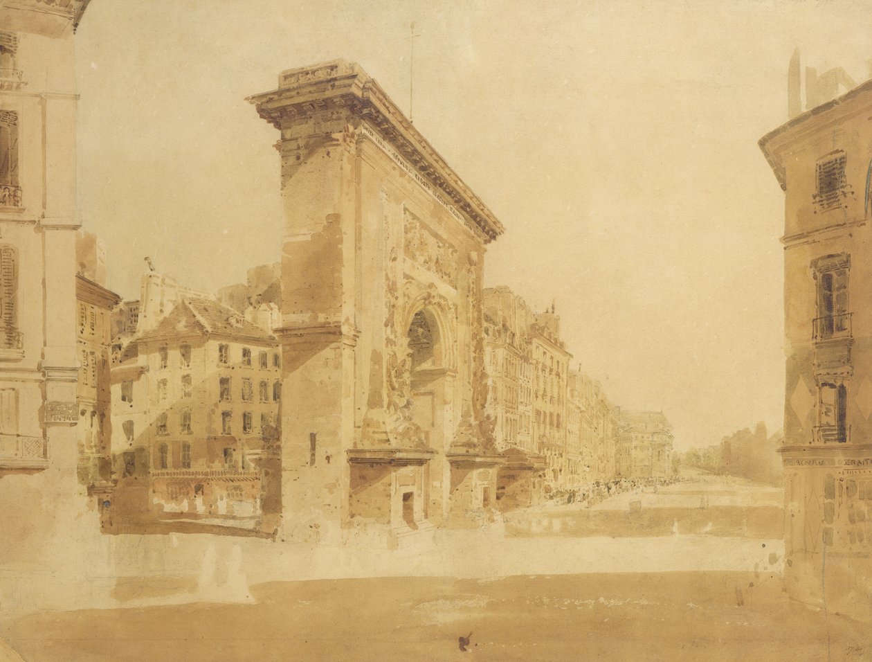 Porte St Denis, Paris von Thomas Girtin