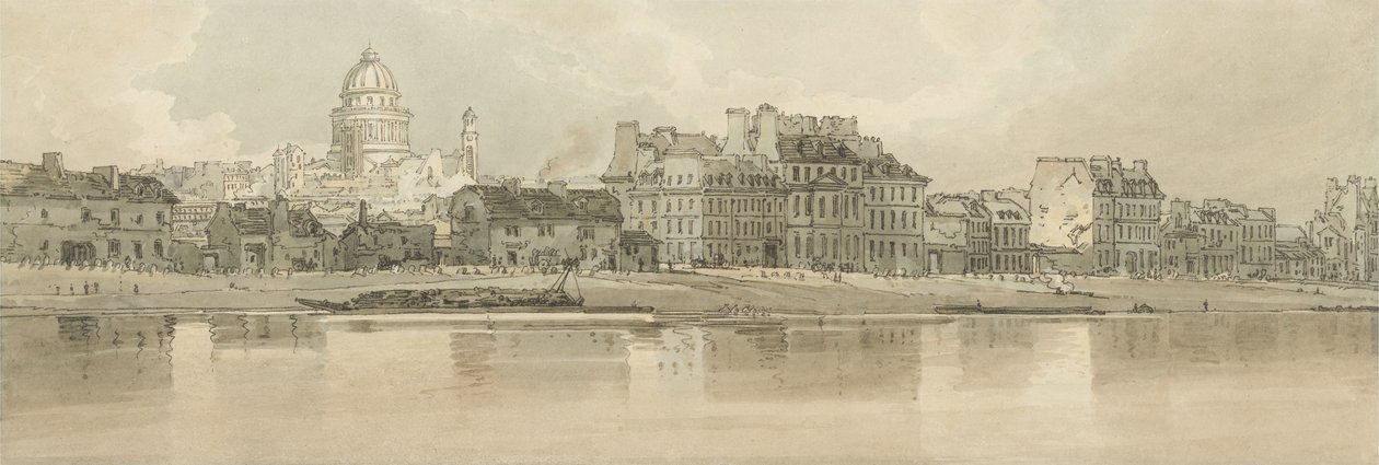 Ansicht des Pantheons vom Arsenal aus, 1802 von Thomas Girtin
