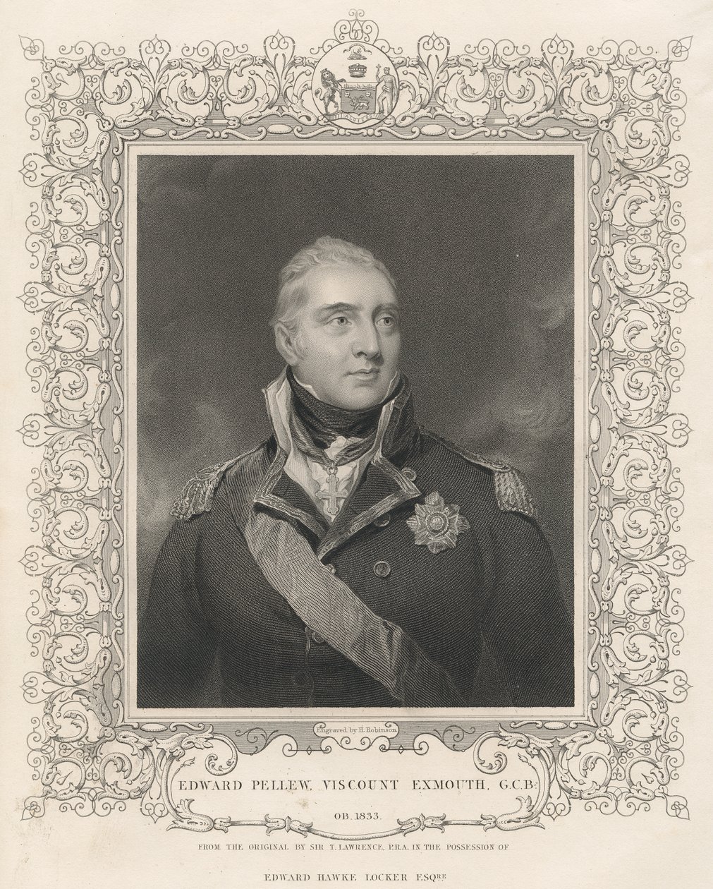 Admiral Sir Edward Pellew, ca. 1810 von Thomas Lawrence