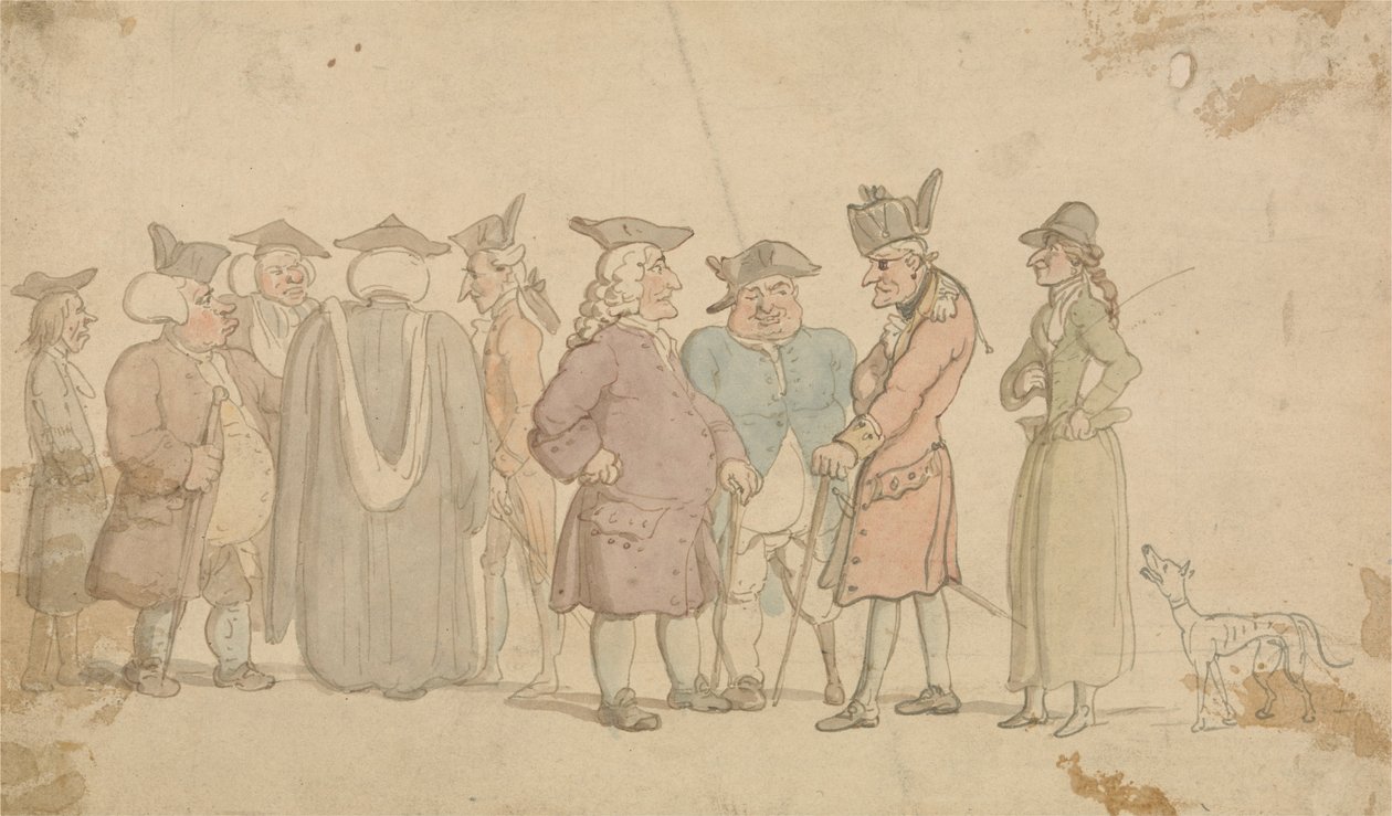 Eine Gruppe von Figuren von Thomas Rowlandson