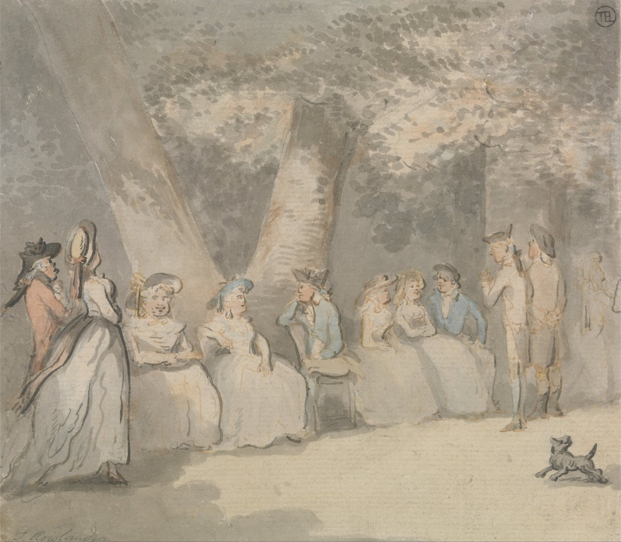 Eine Parkszene von Thomas Rowlandson