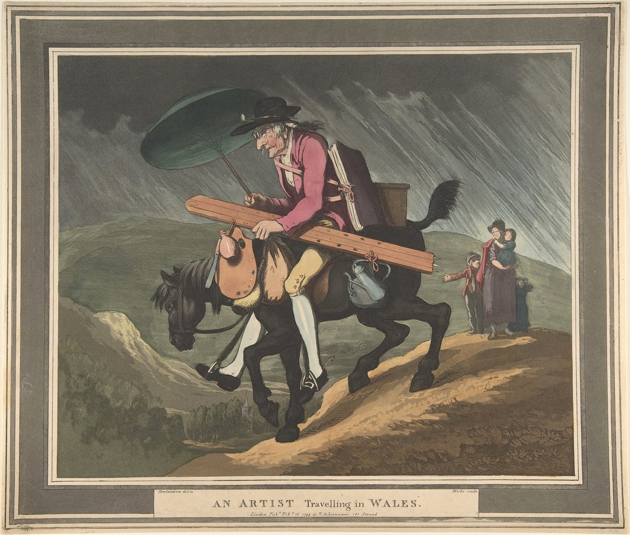 Ein Künstler auf Reisen in Wales, veröffentlicht 1799 von Thomas Rowlandson