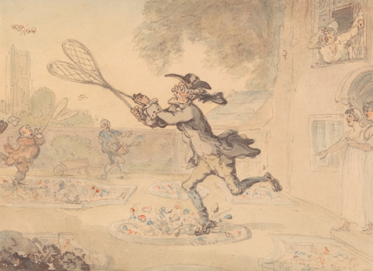 Schmetterlingsjagd von Thomas Rowlandson