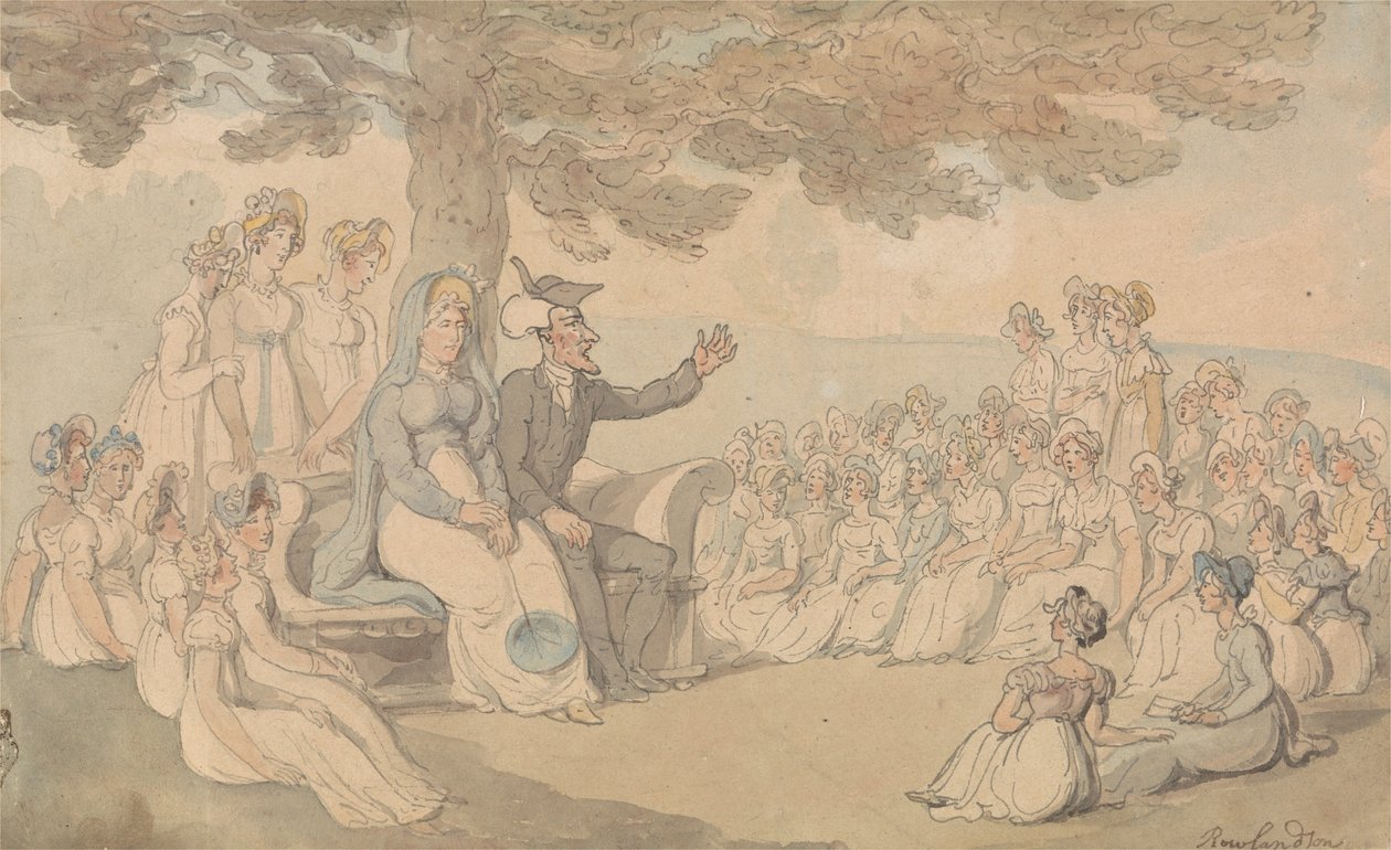 Dr. Syntax besucht ein Internat für junge Damen von Thomas Rowlandson