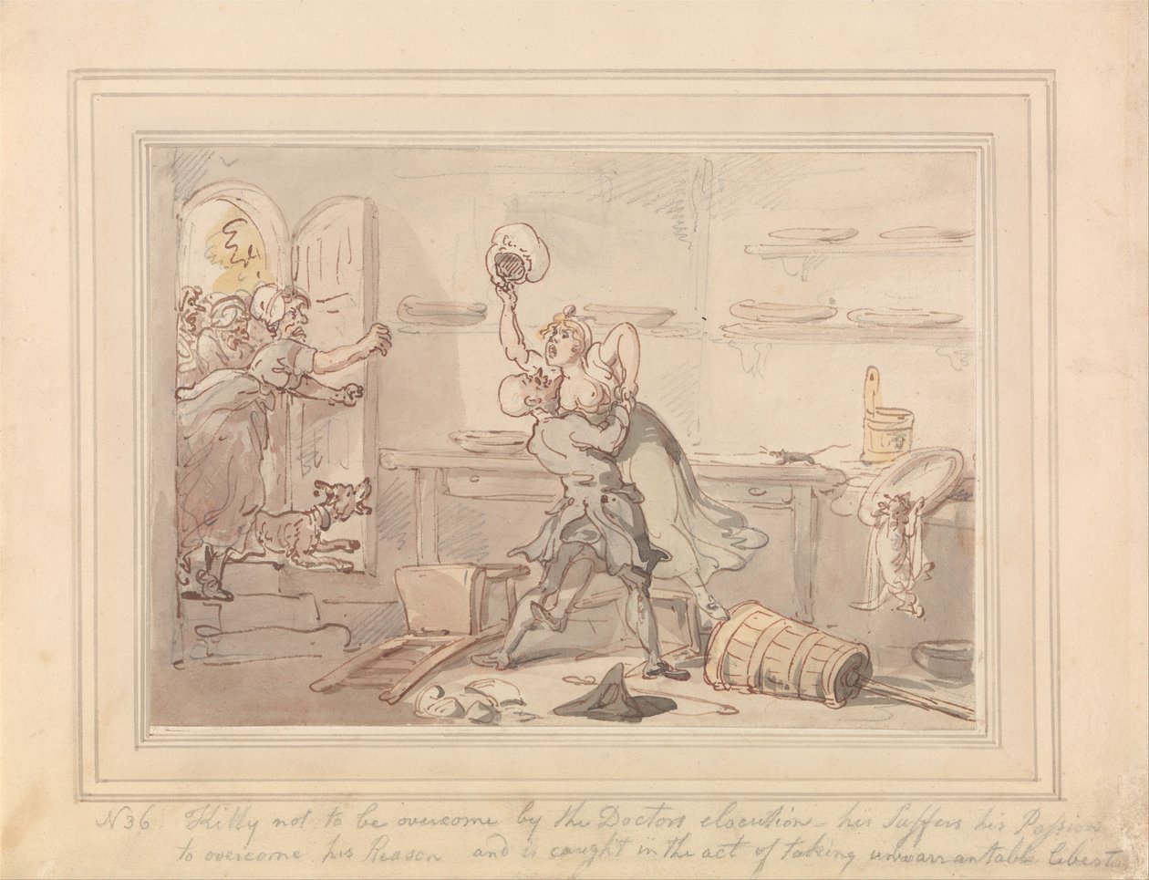 Kitty überwältigt von Thomas Rowlandson