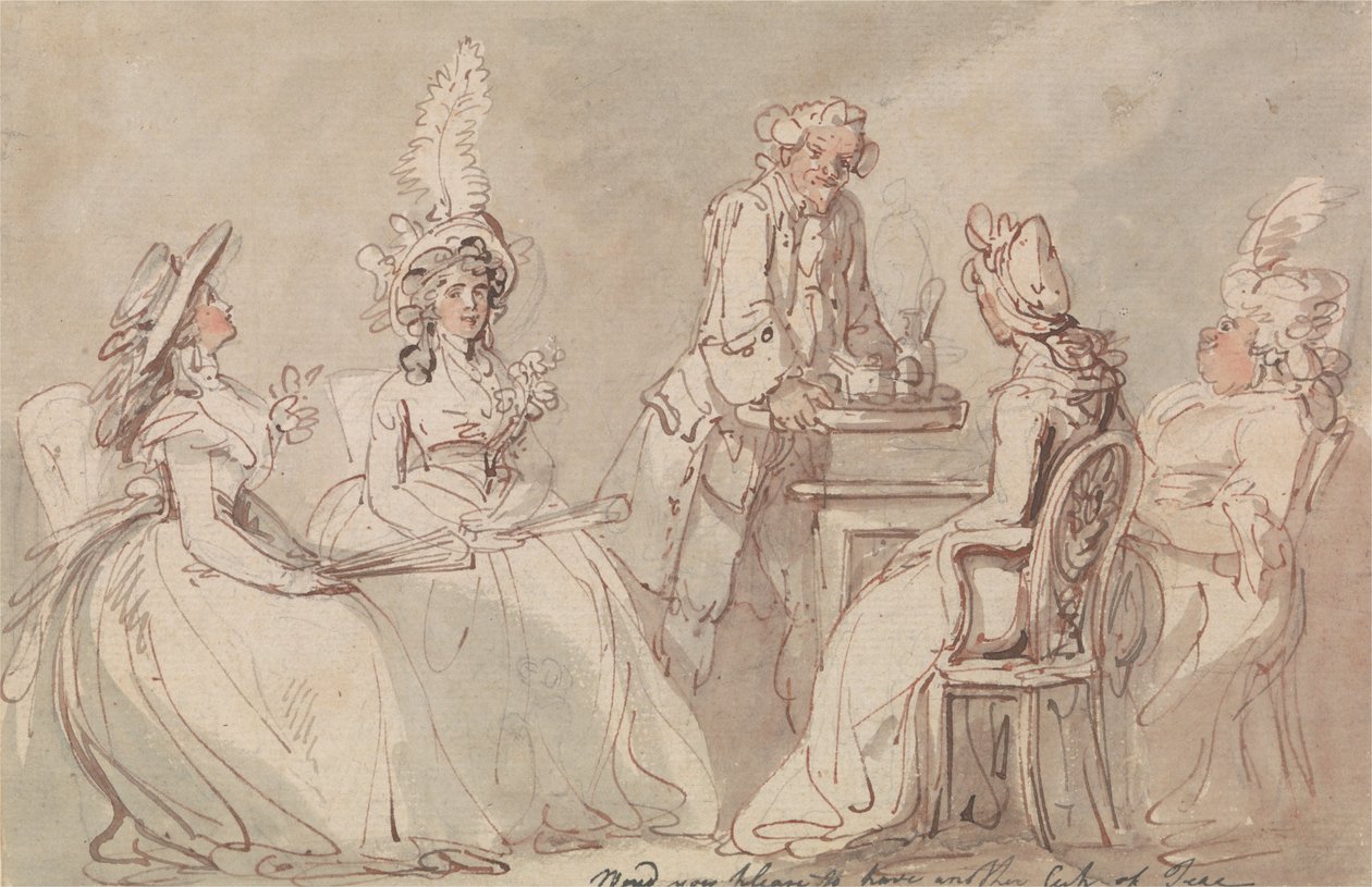 Damen beim Tee von Thomas Rowlandson