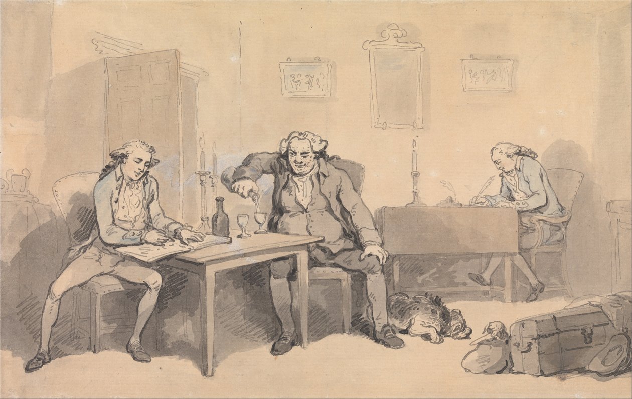 Rowlandson und Wigstead auf Tour von Thomas Rowlandson