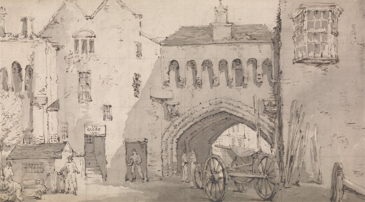 Southampton, das Watergate und Globe Inn von Thomas Rowlandson