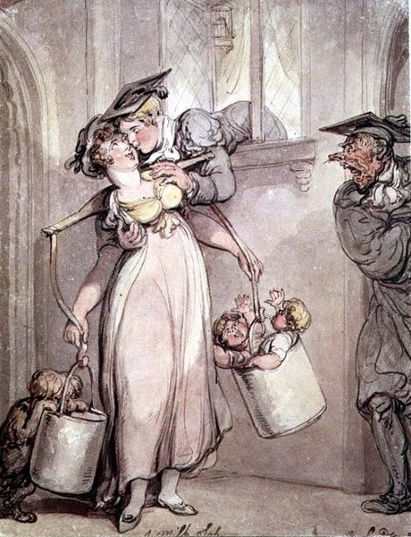 Der Milchbrei von Thomas Rowlandson