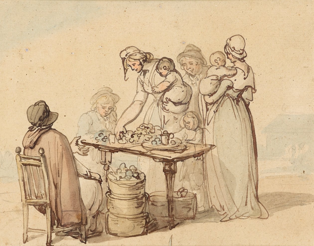 Der Austernstand von Thomas Rowlandson