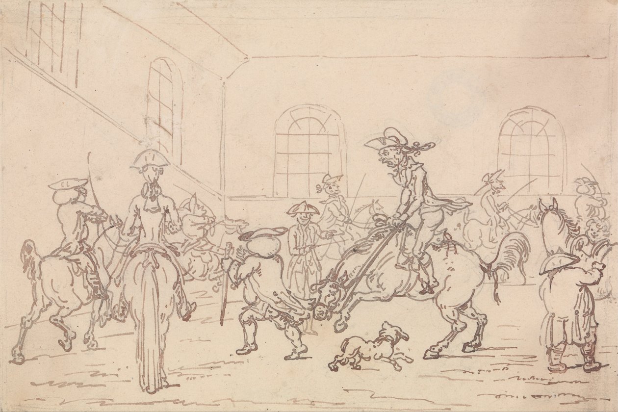 Die Reitschule von Thomas Rowlandson