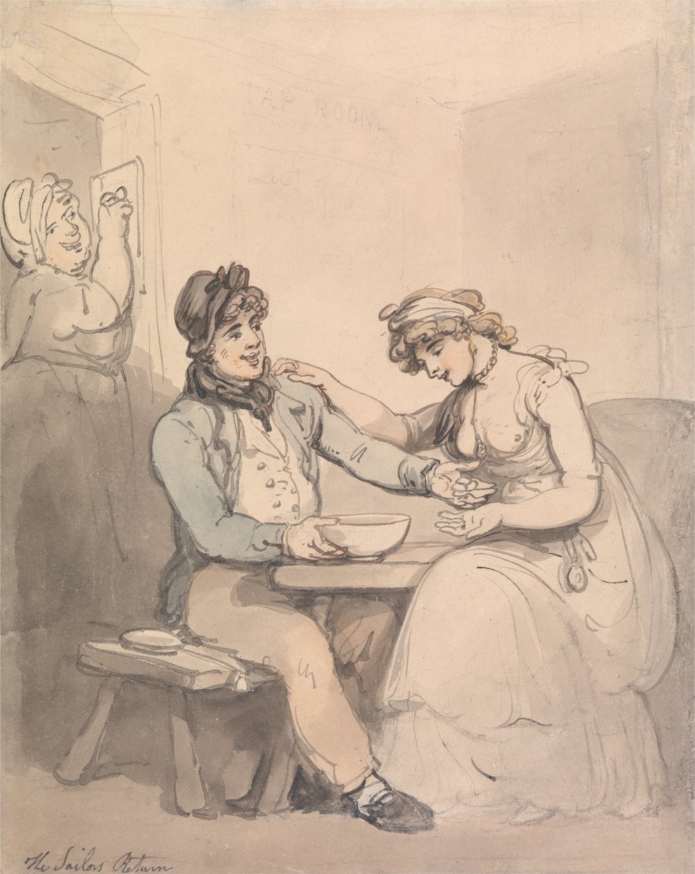 Die Rückkehr der Seeleute von Thomas Rowlandson