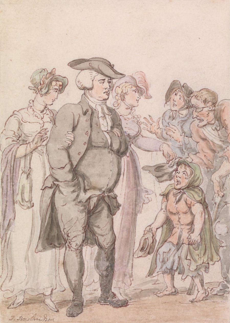 Der Pfarrer von Wakefield- Frontispiz von Thomas Rowlandson