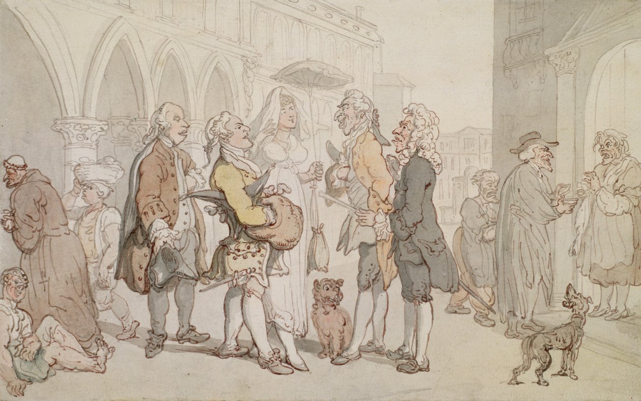 Besucher in Venedig, ca. 1810 von Thomas Rowlandson