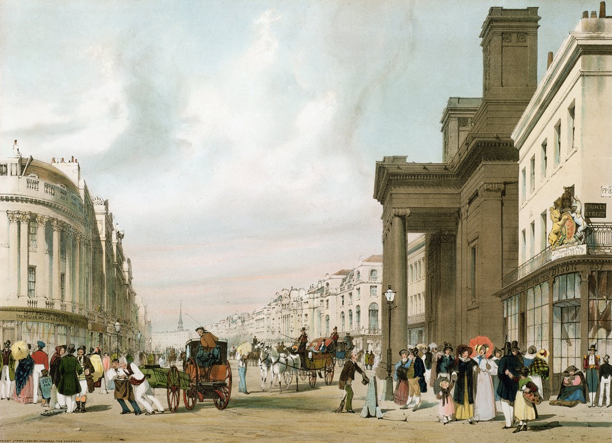 Regent Street in Richtung Quadrant, aus 