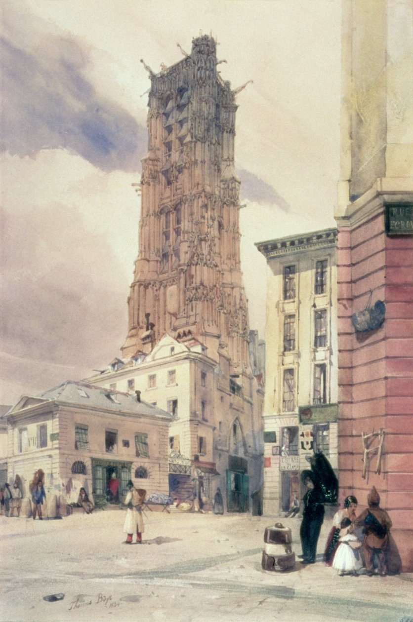 Der Turm von St. Jacques, Paris von Thomas Shotter Boys