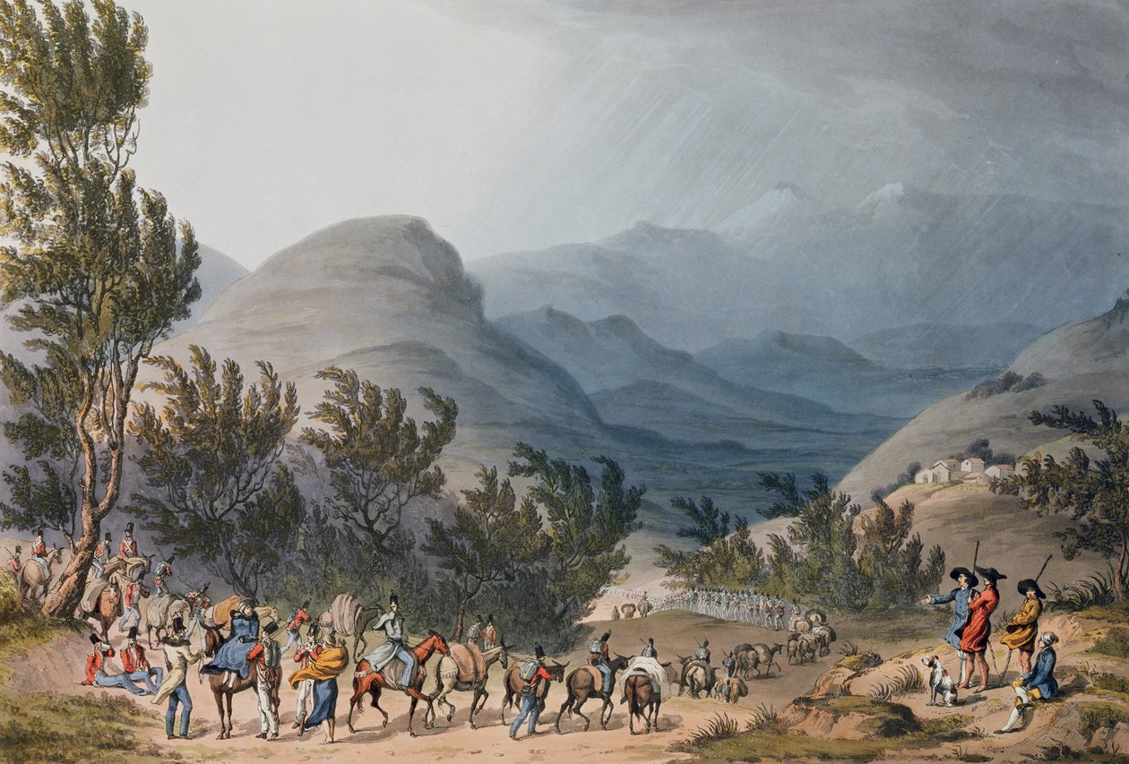 Serra de Estrella oder De Neve, graviert von C. Turner, 16. Mai 1811 von Thomas Staunton St. Clair