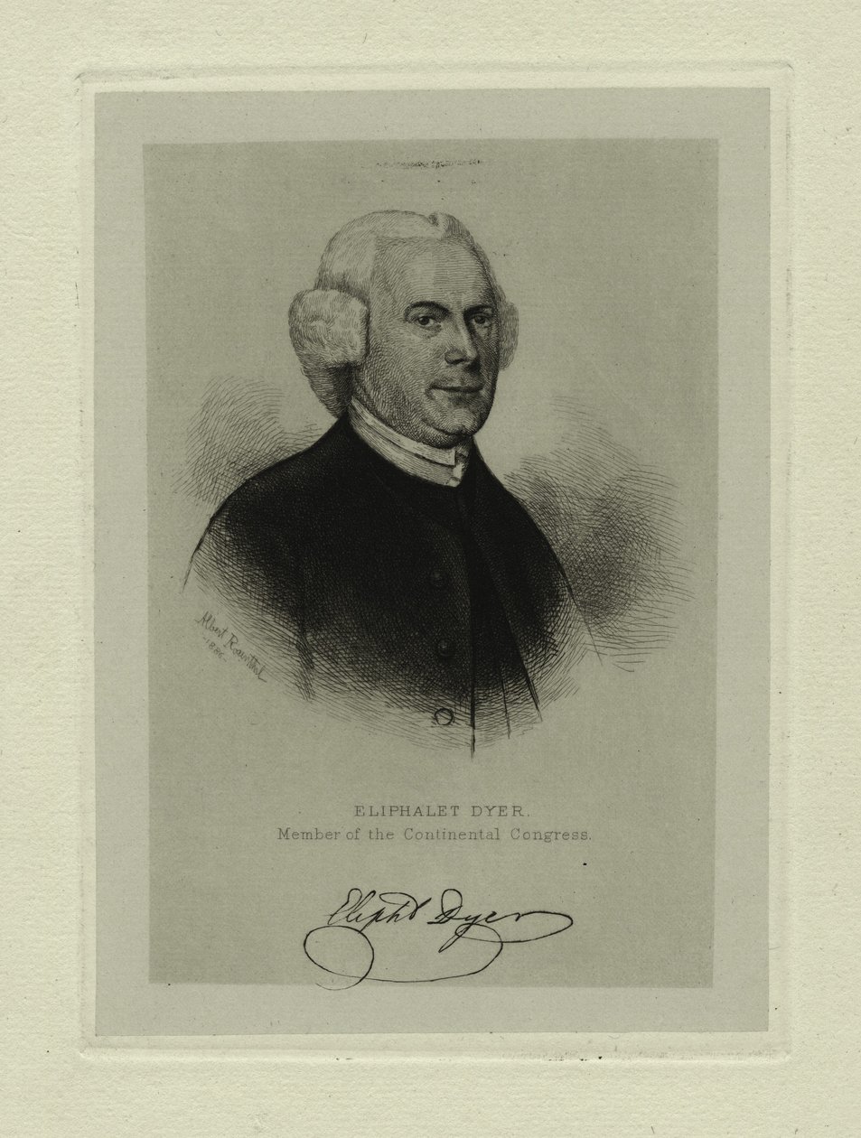 Eliphalet Dyer von Thomas Addis (after) Emmet