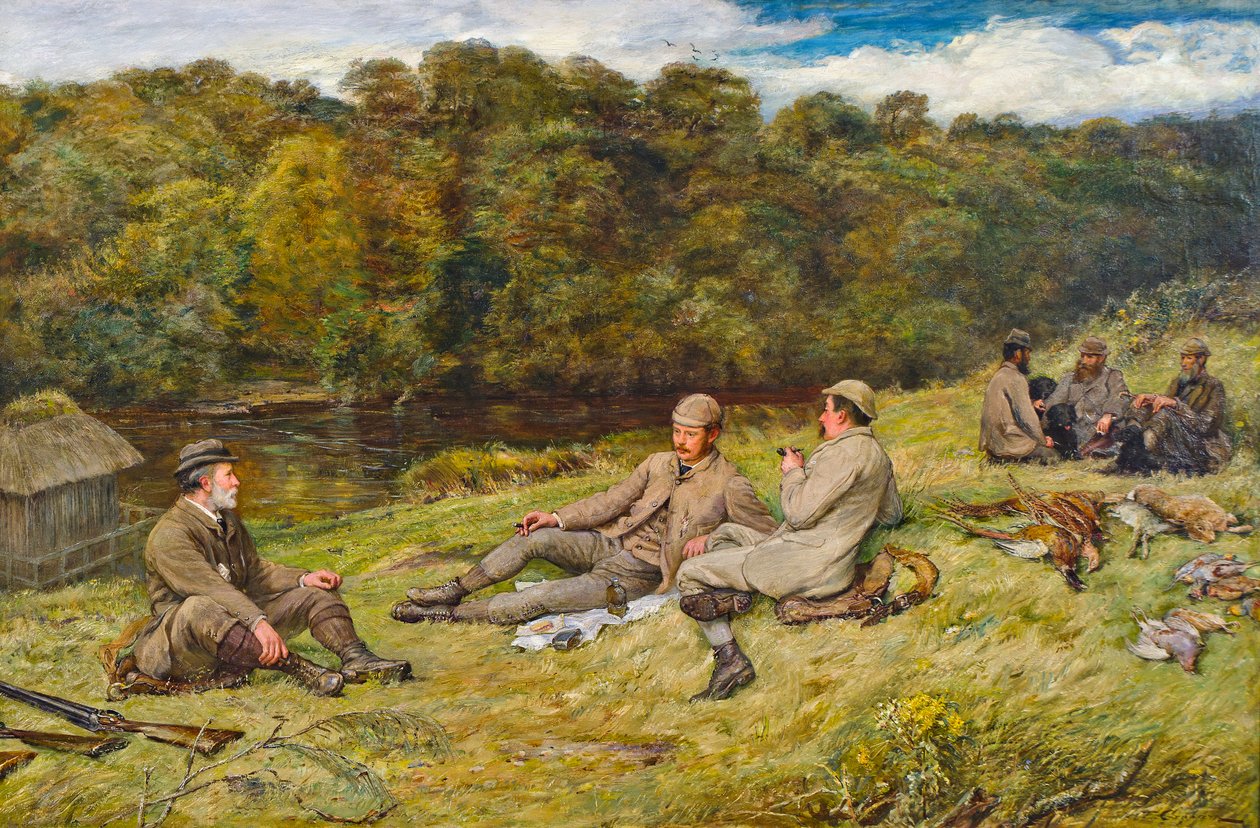 Jagdgesellschaft in Stobhall (Perthshire) von Thomas Alexander Ferguson Graham