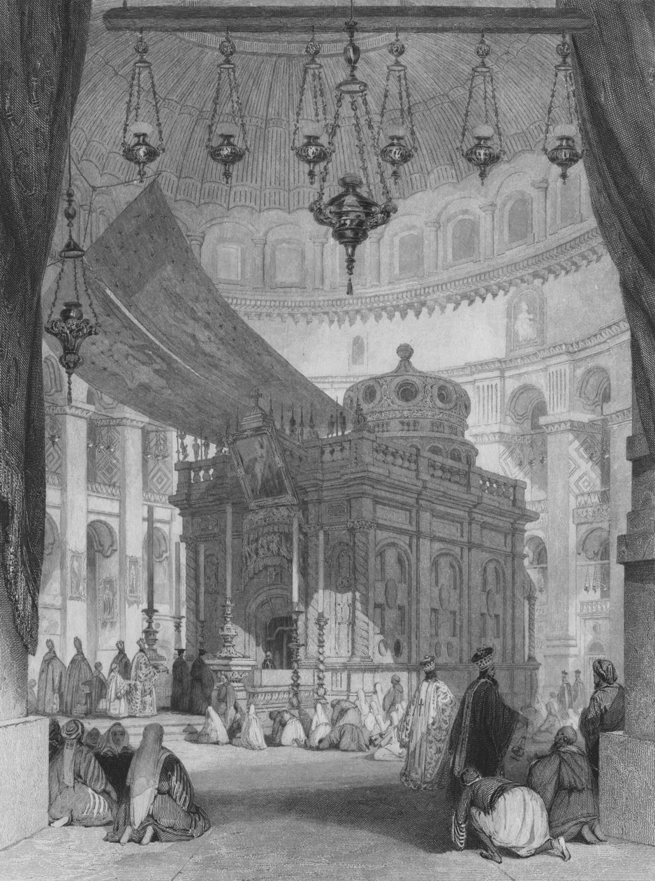 Kirche des Heiligen Grabes, Jerusalem von Thomas Allom