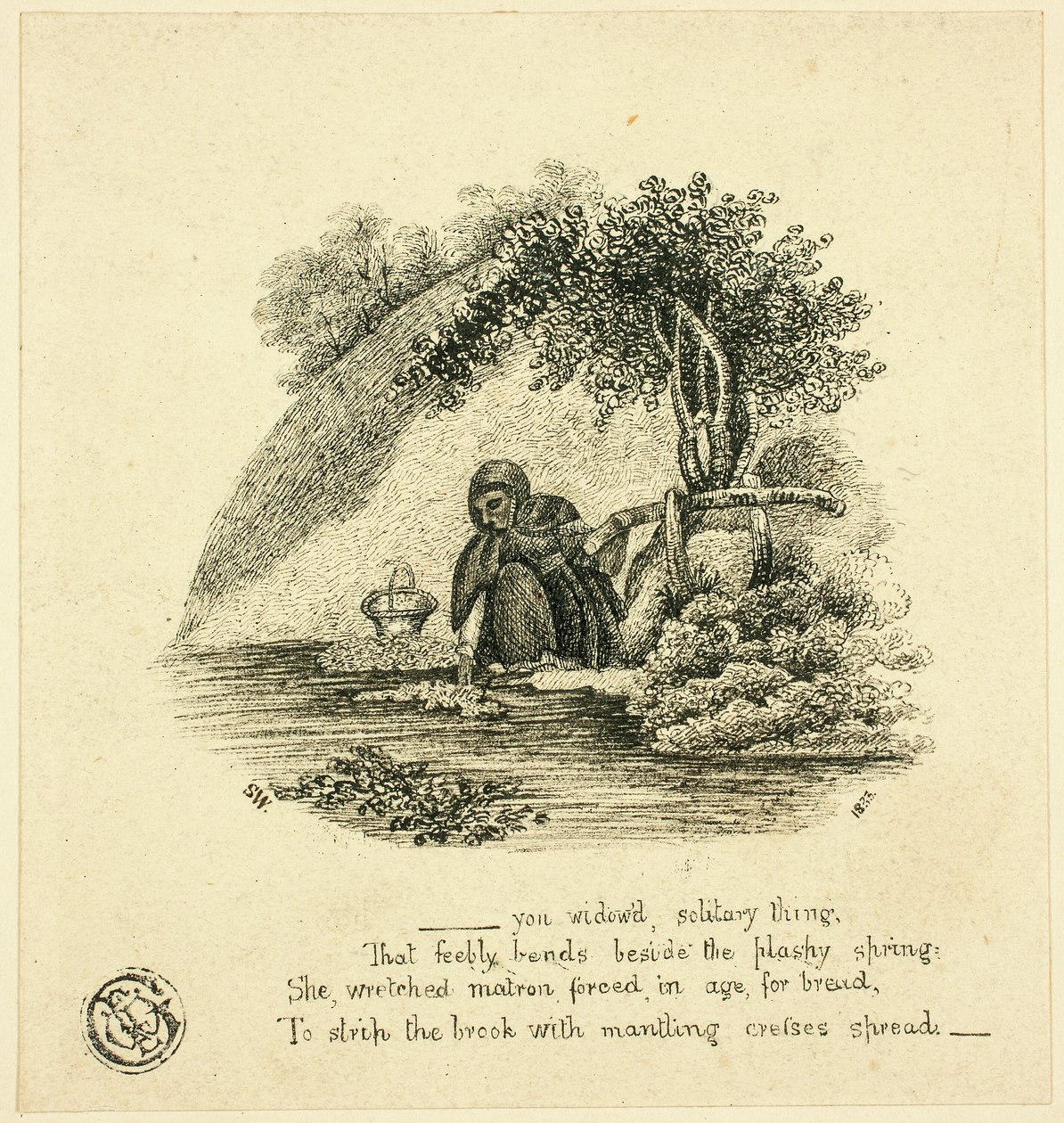 ...Du verwitwetes einsames Ding von Thomas Bewick