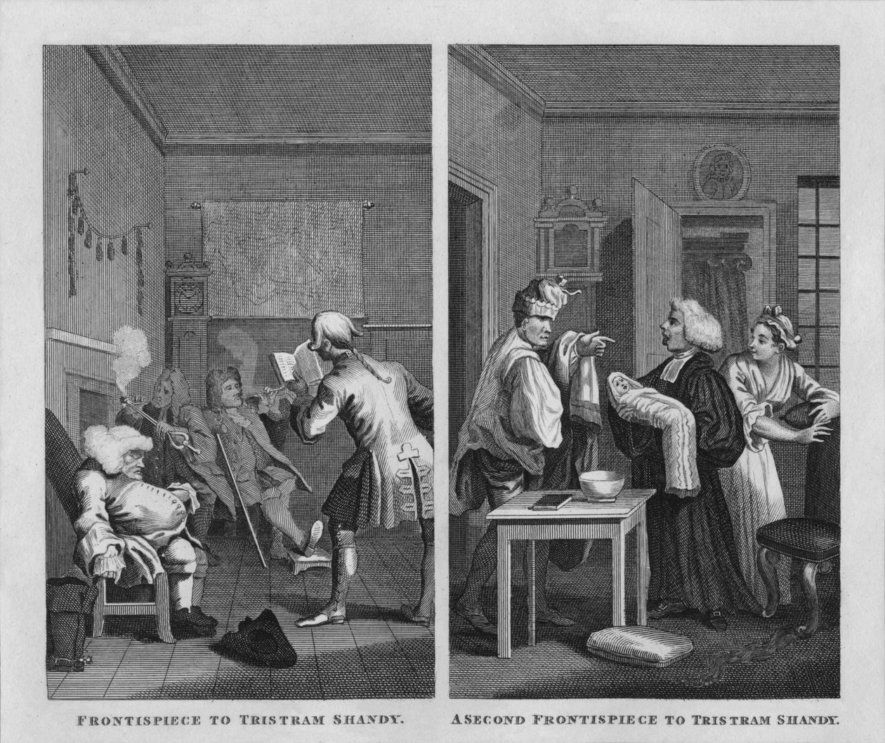 Frontispiz zu Tristram Shandy, 1808, 1827 von Thomas Cook