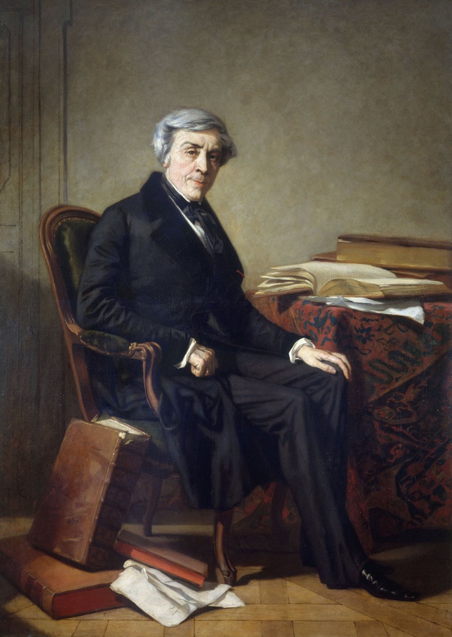 Porträt von Jules Michelet (1798-1874) von Thomas Couture