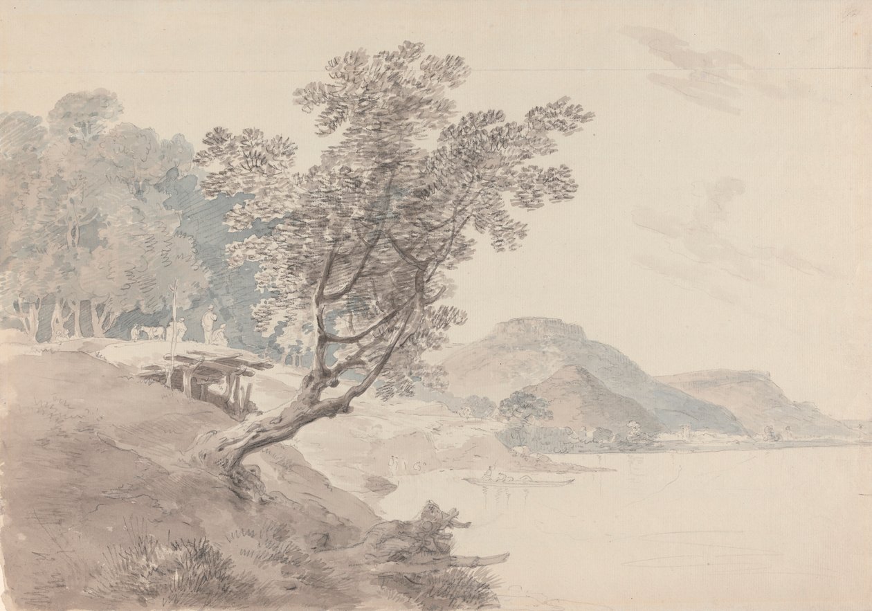 Akbarpur Gaut, nahe Rhotas, Indien von Thomas Daniell