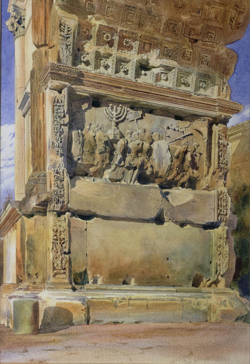Titusbogen, Rom, 1842 von Thomas Hartley Cromek