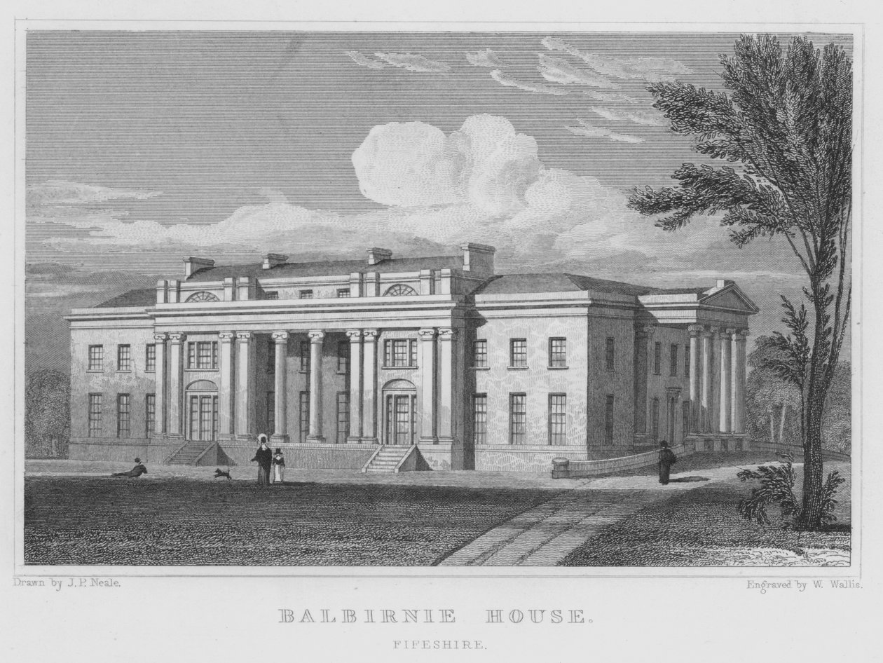 Balbirnie House, Fifeshire von Thomas Hosmer Shepherd