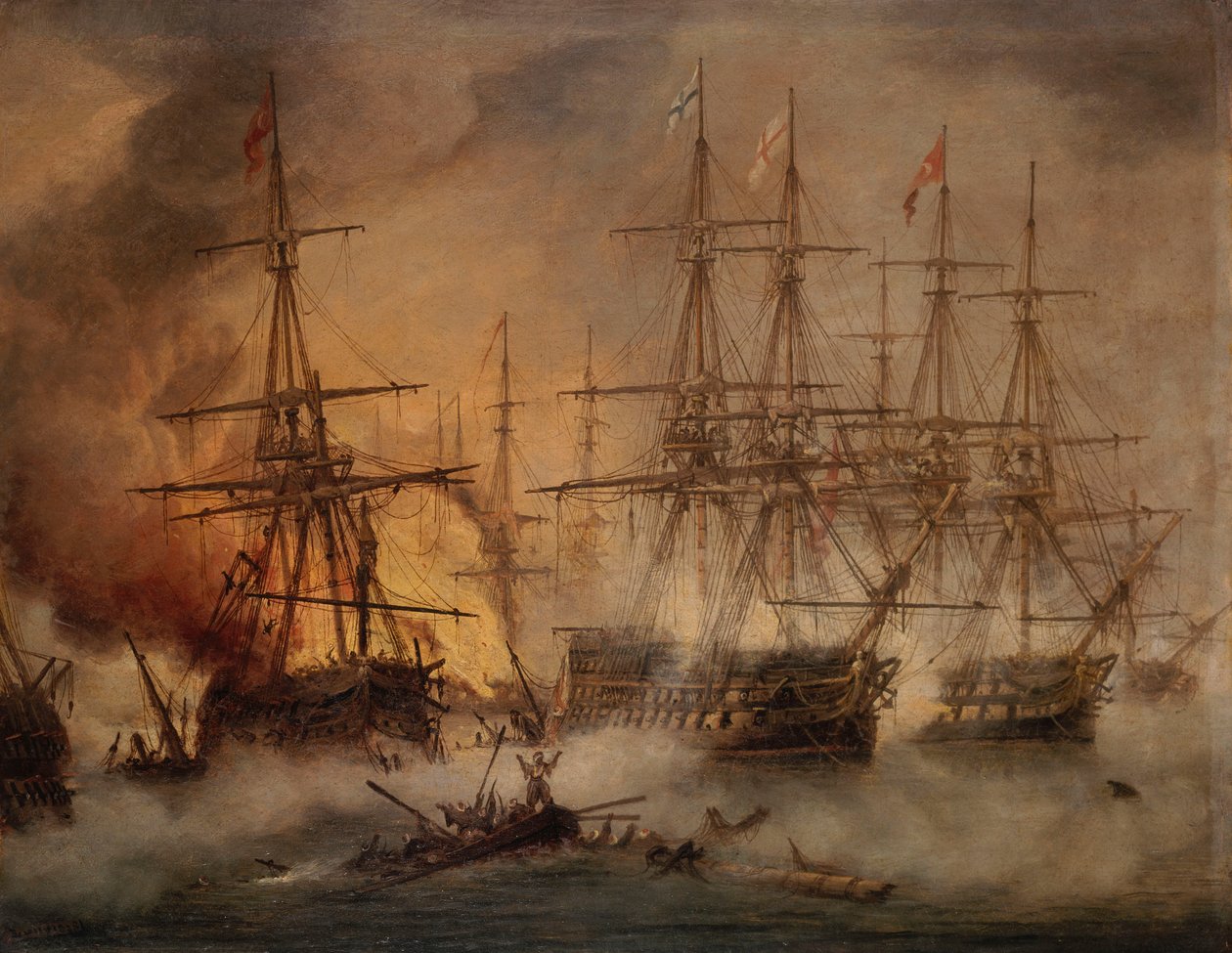 Die Schlacht von Navarino, 20. Oktober 1827 von Thomas Luny
