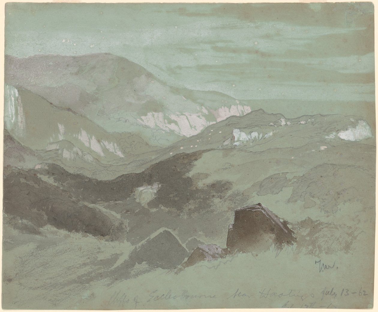 Kliffs von Ecclesbourne bei Hastings von Thomas Moran