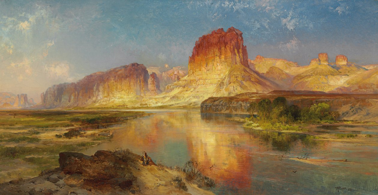 Grüner Fluss von Wyoming, 1878 von Thomas Moran