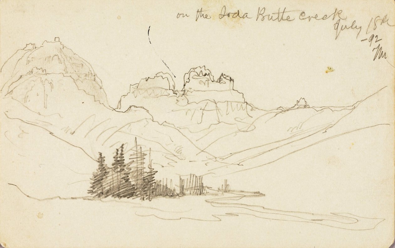 Am Soda Butte Creek von Thomas Moran