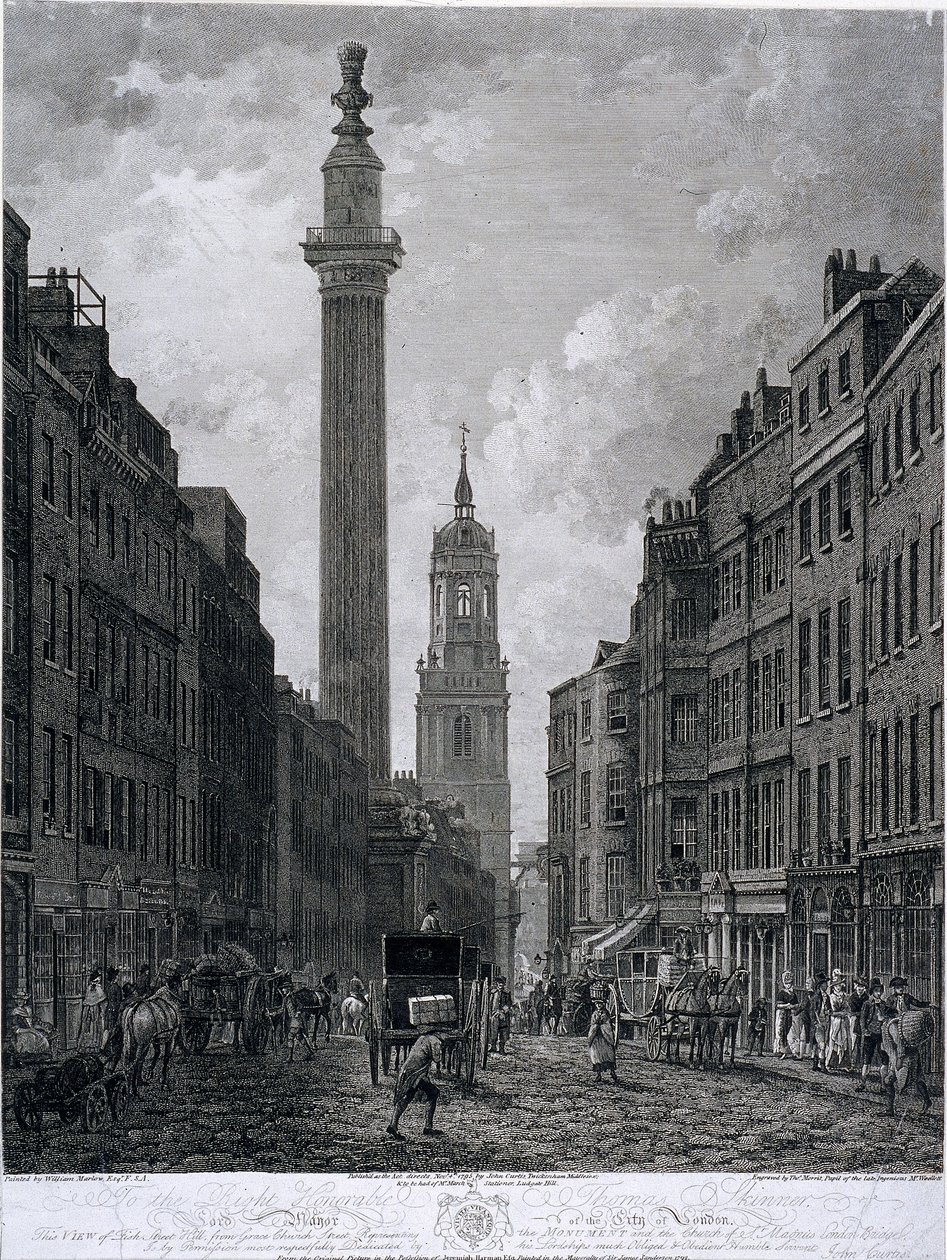 Fish Street Hill, London, 1795 von Thomas Morris
