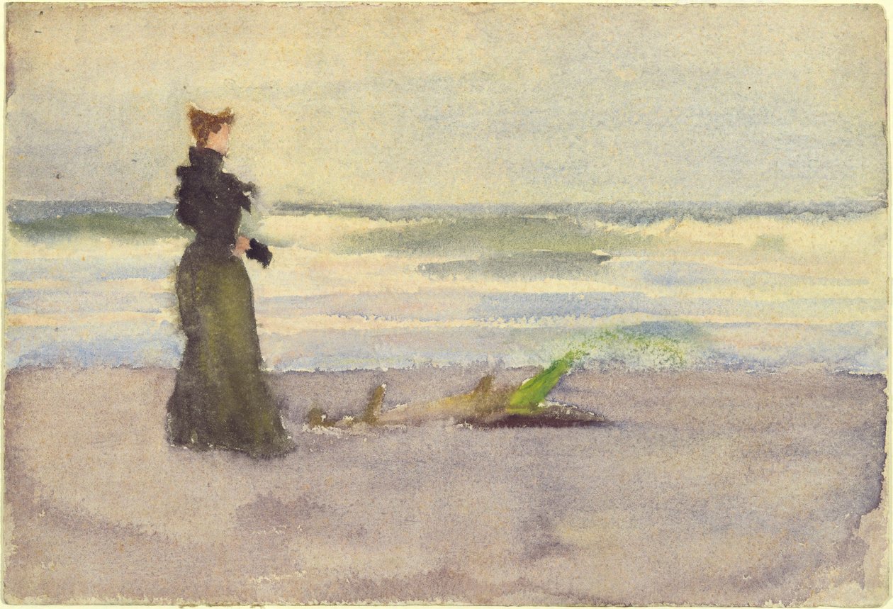 Frau am Strand von Thomas Pollock Anshutz