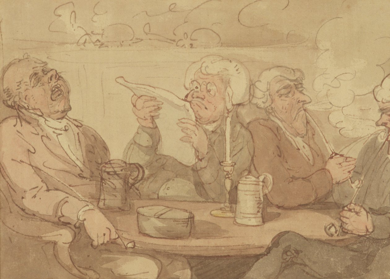 Ein Herrenclub von Thomas Rowlandson