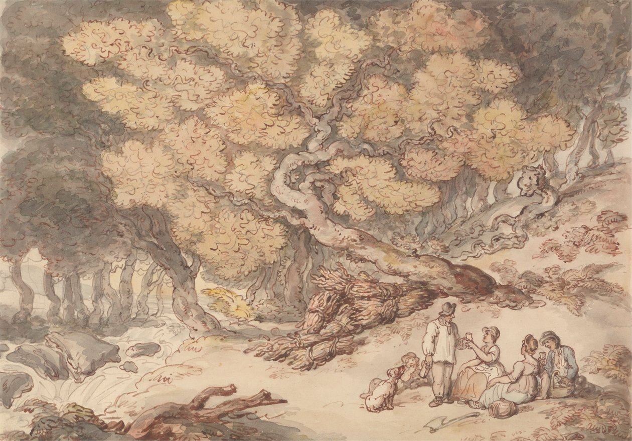 Picknick des Holzfällers von Thomas Rowlandson