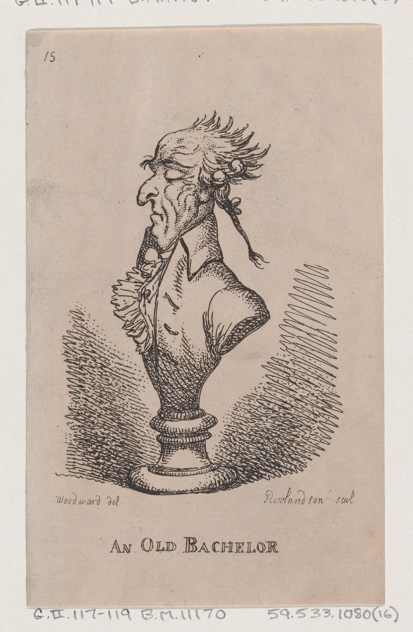 Ein alter Junggeselle von Thomas Rowlandson