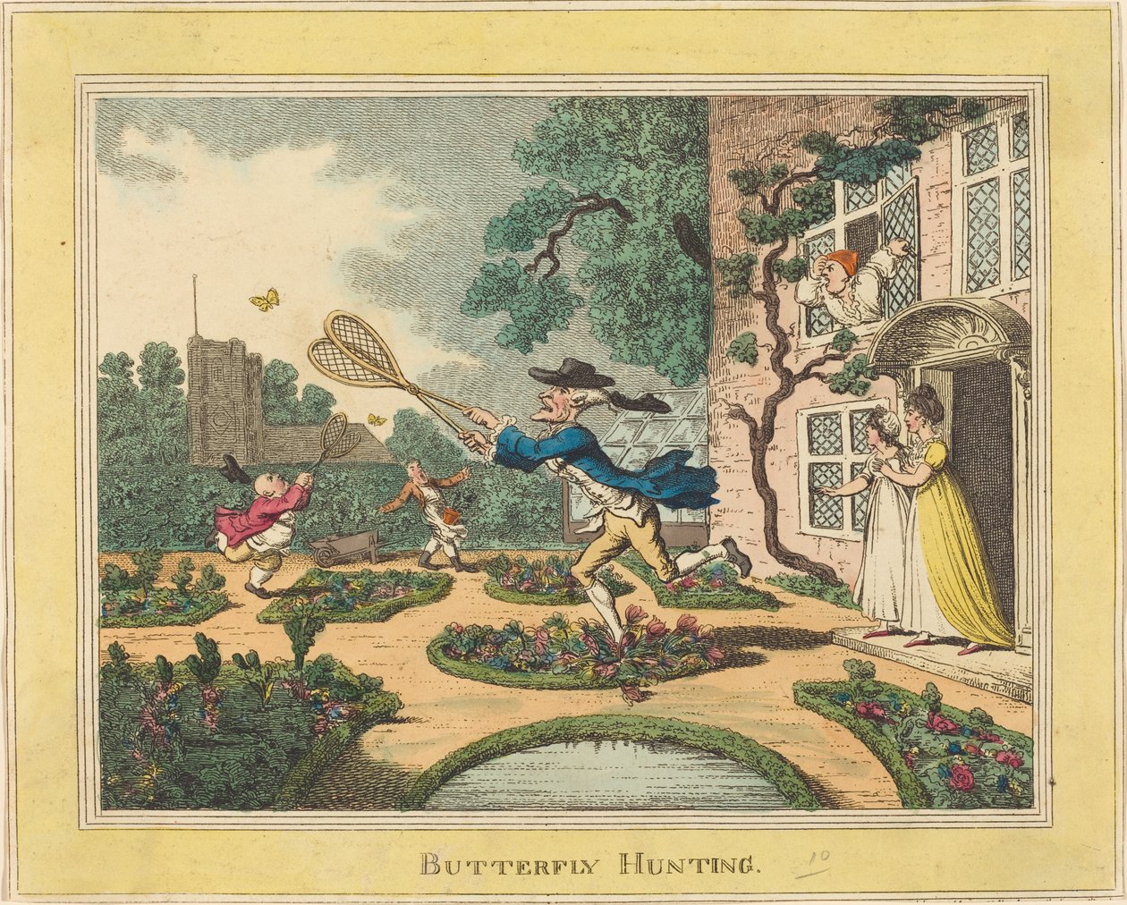 Schmetterlingsjagd von Thomas Rowlandson