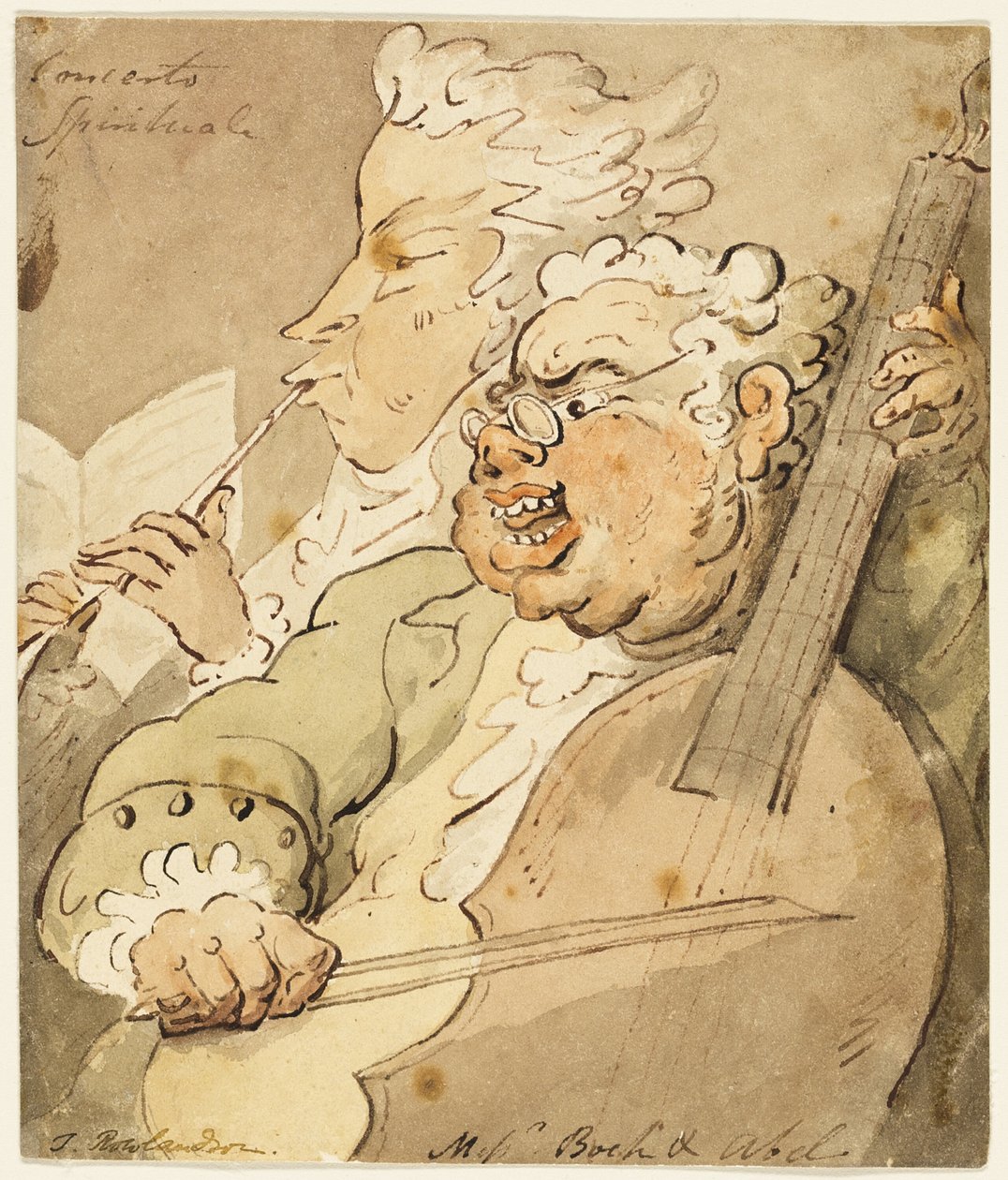 Concerto Spirituale [mit] Boten Boch und Abel von Thomas Rowlandson