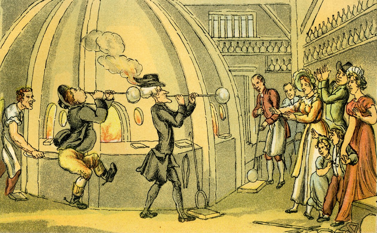 Dr. Syntax im Glashaus von Thomas Rowlandson